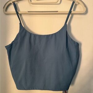 Blue Women's Spaghetti Strap sports bra